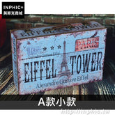 INPHIC-歐式裝飾家居攝影道具仿古皮箱防水收納復古櫥窗手提箱-A款小款